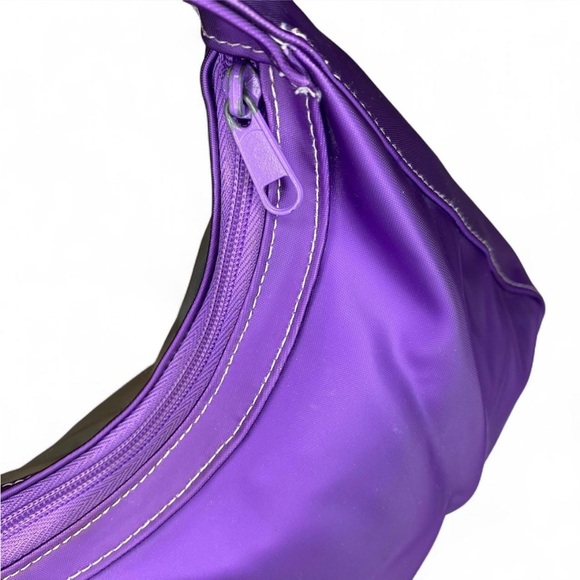 Y2K Purple Plastic Handbag with Opaque Clear Back - Picture 6 of 8